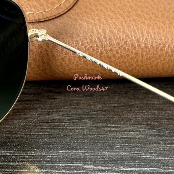 Ray Ban Aviator Copper Pink Flash Lenses RB3025 Gold Frame 58 / 62 Unisex New - Picture 8 of 16